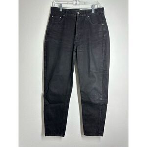 Pull & Bear Black Denim Moms Jeans Size 8